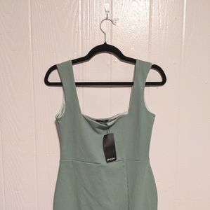 Squarin' to Go Midi Dress - Nasty Gal